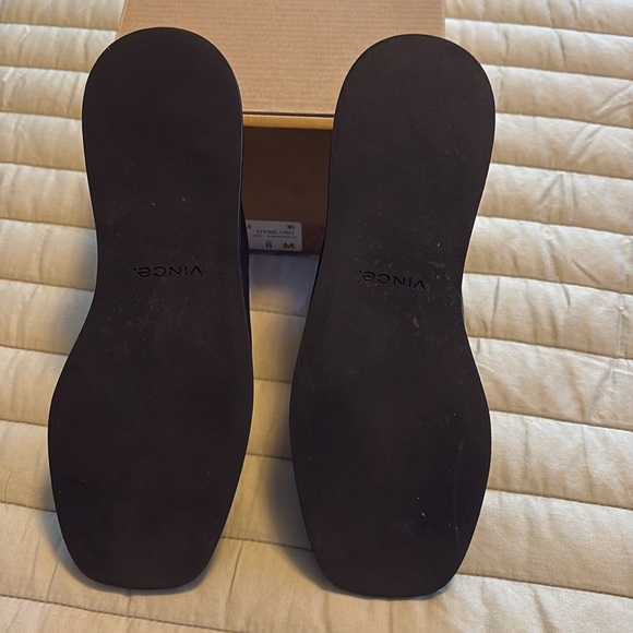 Vince Raquel Black Leather Mules - Picture 2 of 4